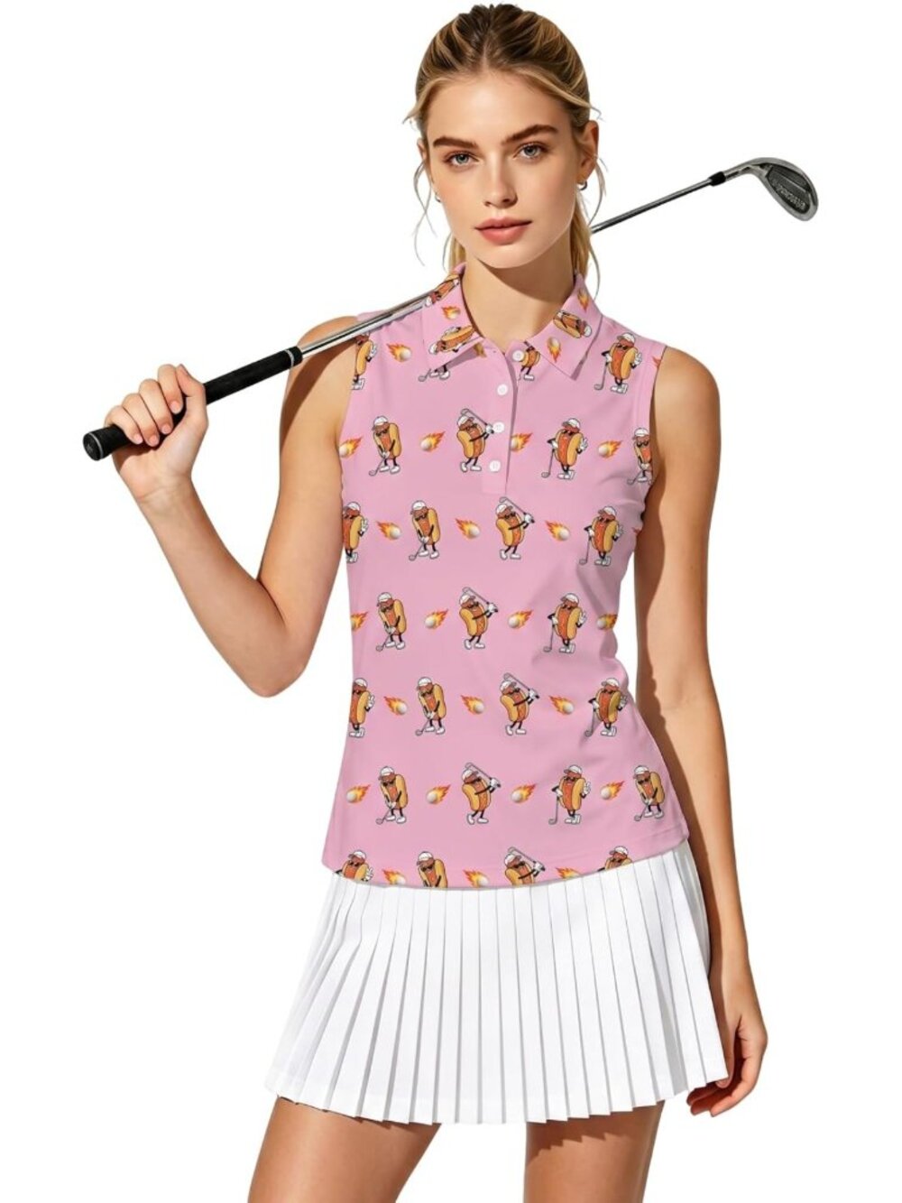 Stylish Sleeveless Golf Polo for Women | Athletic Tank Tops & Workout Gear